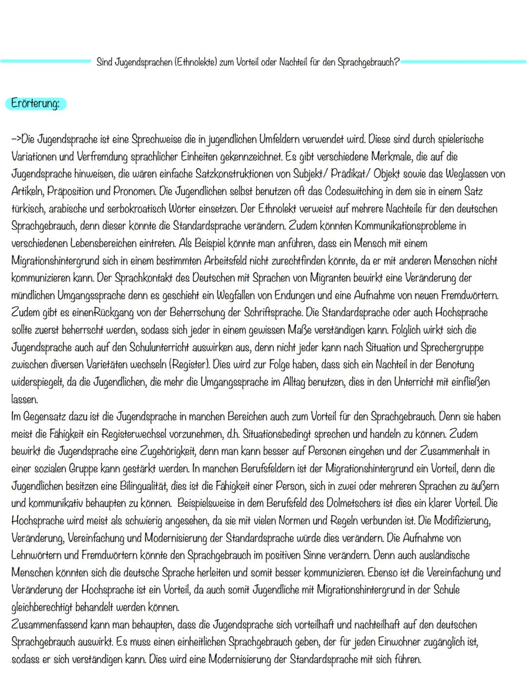 Sprachwandel und Sprachvarietäten
Standardsprache: - (Hochsprache)
Überregional -> Einheit schaffend
Grammatin, Stil, Normen festlegen
Ermög