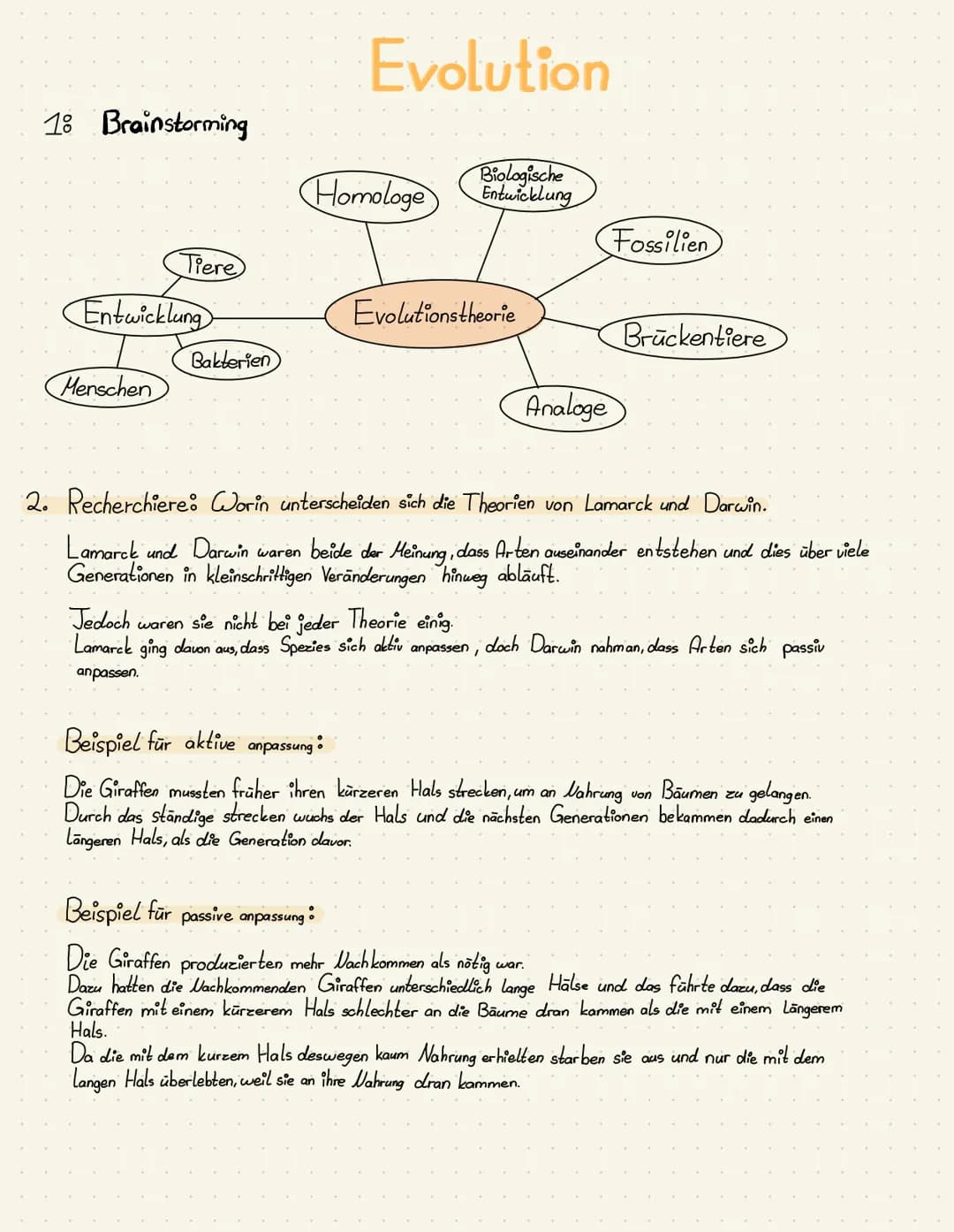 Portfolio:
Evolution
$8
发
Von: Patrycja Szura 18 Brainstorming
Tiere
Entwicklung
Menschen
Bakterien
Evolution
Biologische
Homologe Entwicklu