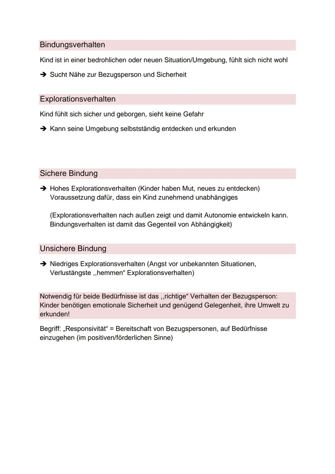 Bindung ist die besondere, enge, relativ dauerhafte und stark emotionale Beziehung
zwischen einem Kind und seiner Bezugsperson bzw. seinen B