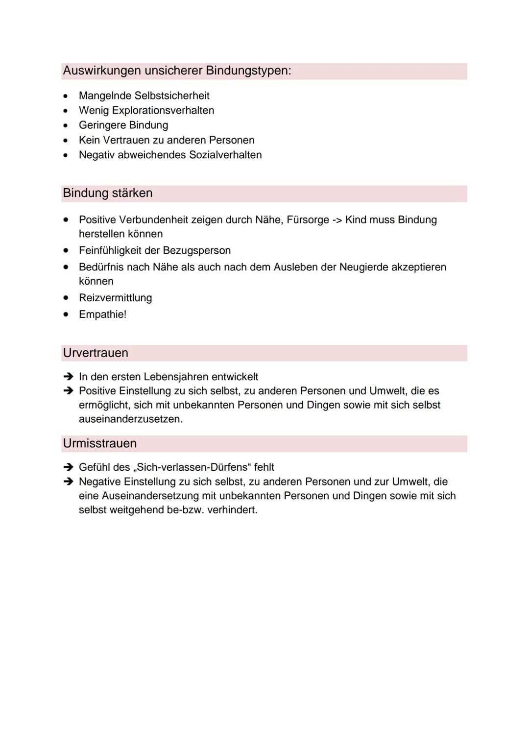 Bindung ist die besondere, enge, relativ dauerhafte und stark emotionale Beziehung
zwischen einem Kind und seiner Bezugsperson bzw. seinen B