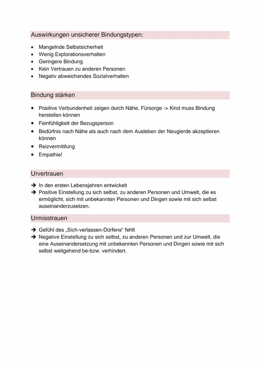Bindung ist die besondere, enge, relativ dauerhafte und stark emotionale Beziehung
zwischen einem Kind und seiner Bezugsperson bzw. seinen B