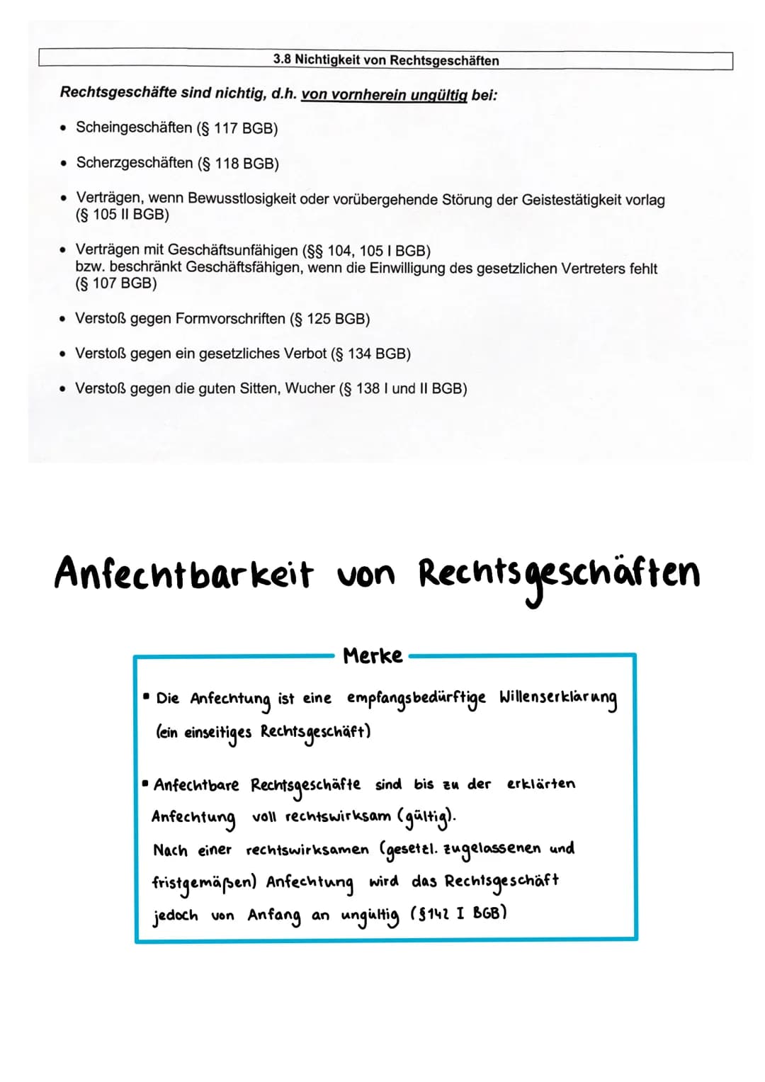 BWL Themen Klassenarbeit
3.1. Rechtsfähigkeit
3.2. Willenserklärung
3.3. Geschäftsfähigkeit
3.4. Rechtsgeschäft
3.5. Vertragsfreiheit und Ve