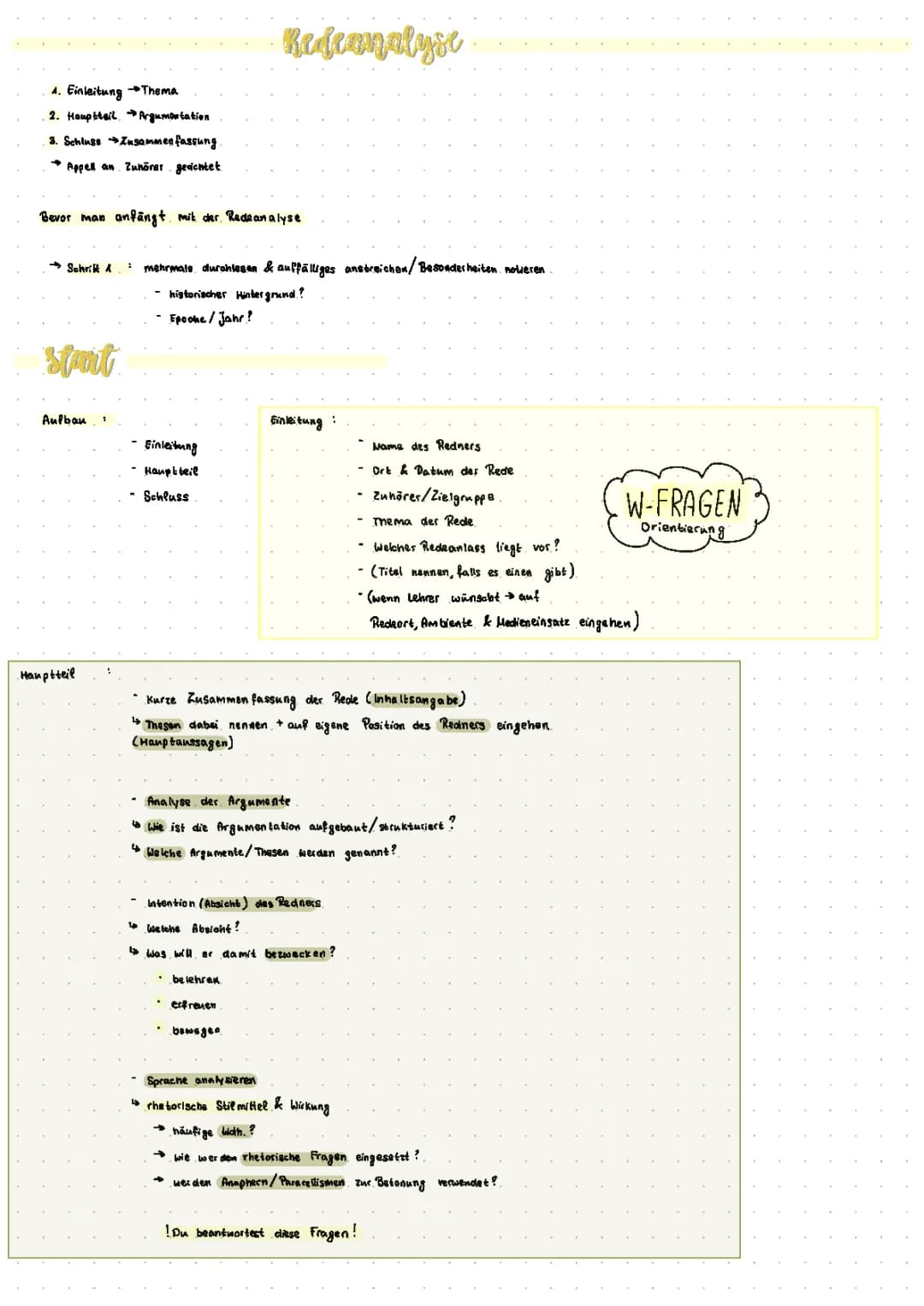 Redeanalyse Beispiel: Tipps und Lösungen für Klasse 10 (PDF)