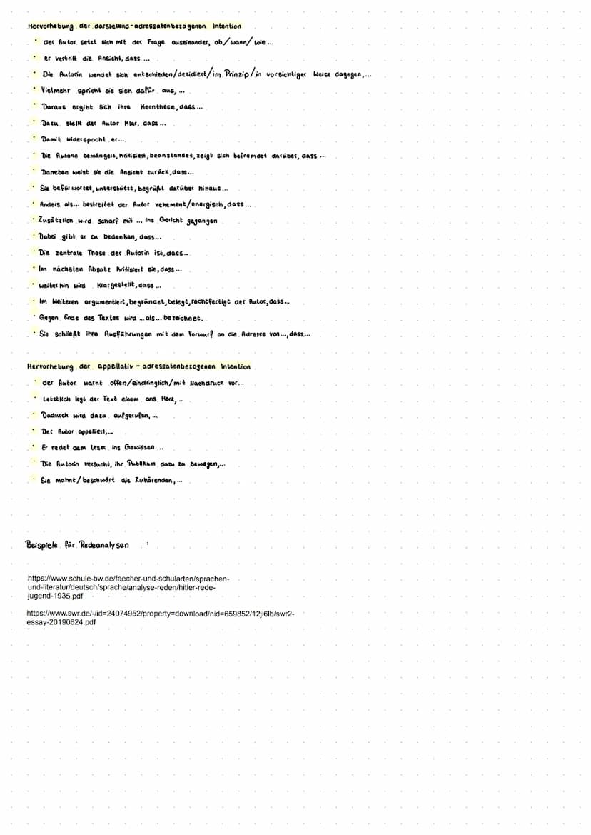1. Einleitung →Thema
2. Hauptteil →→Argumentation
3. Schluss Zusammenfassung
→ Appell an Zuhörer gerichtet
Bevor man anfängt mit der Redeana