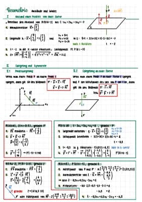 Know Geometrie (Zusammenfassung für das mündliche Abitur) thumbnail