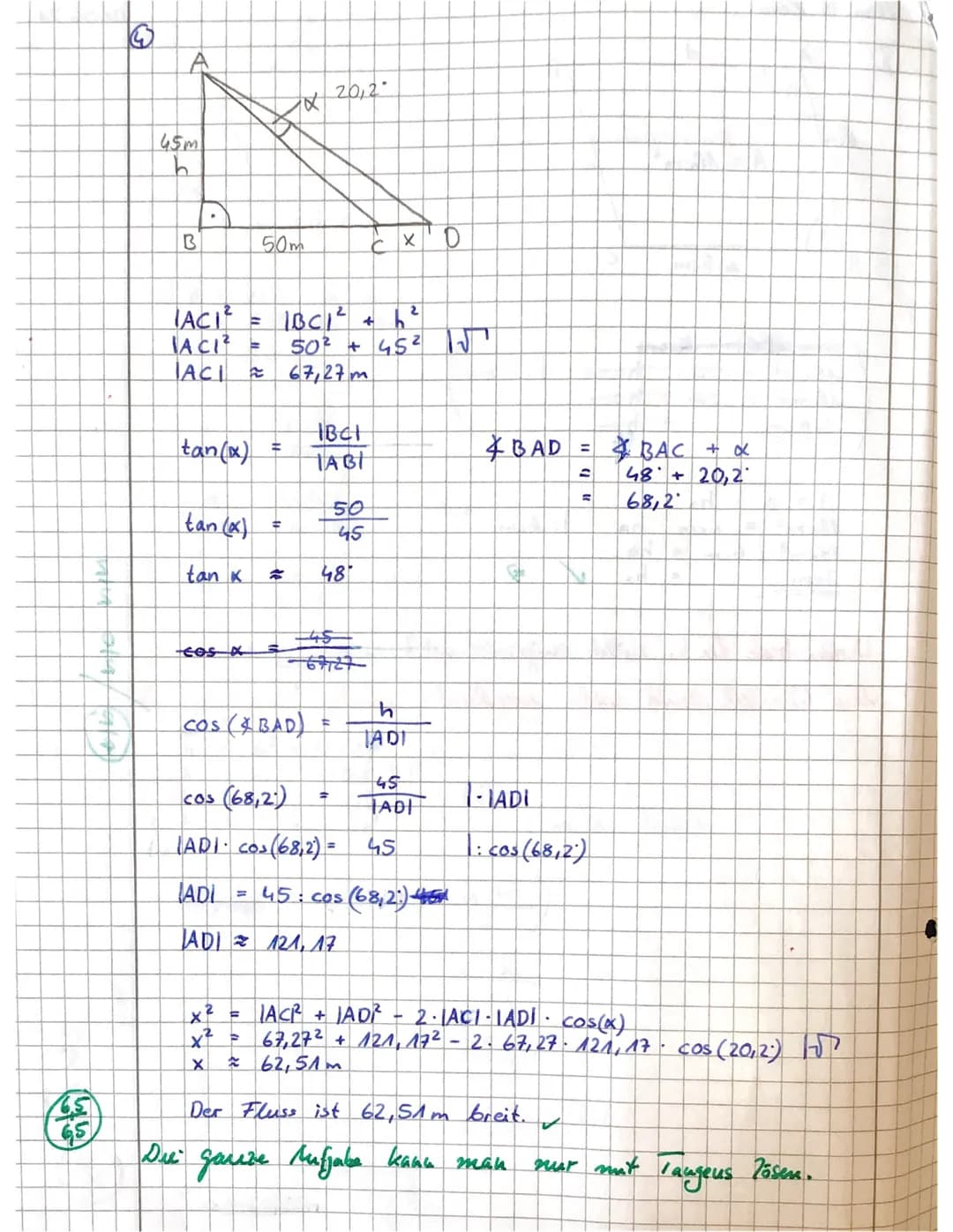 Mathematikarbeit Nr. 3 / Klasse 10/1.06.2021
Die Lösungsansätze und wichtige Zwischenschritte sind sorgfältig zu notieren.
Die vereinbarten 