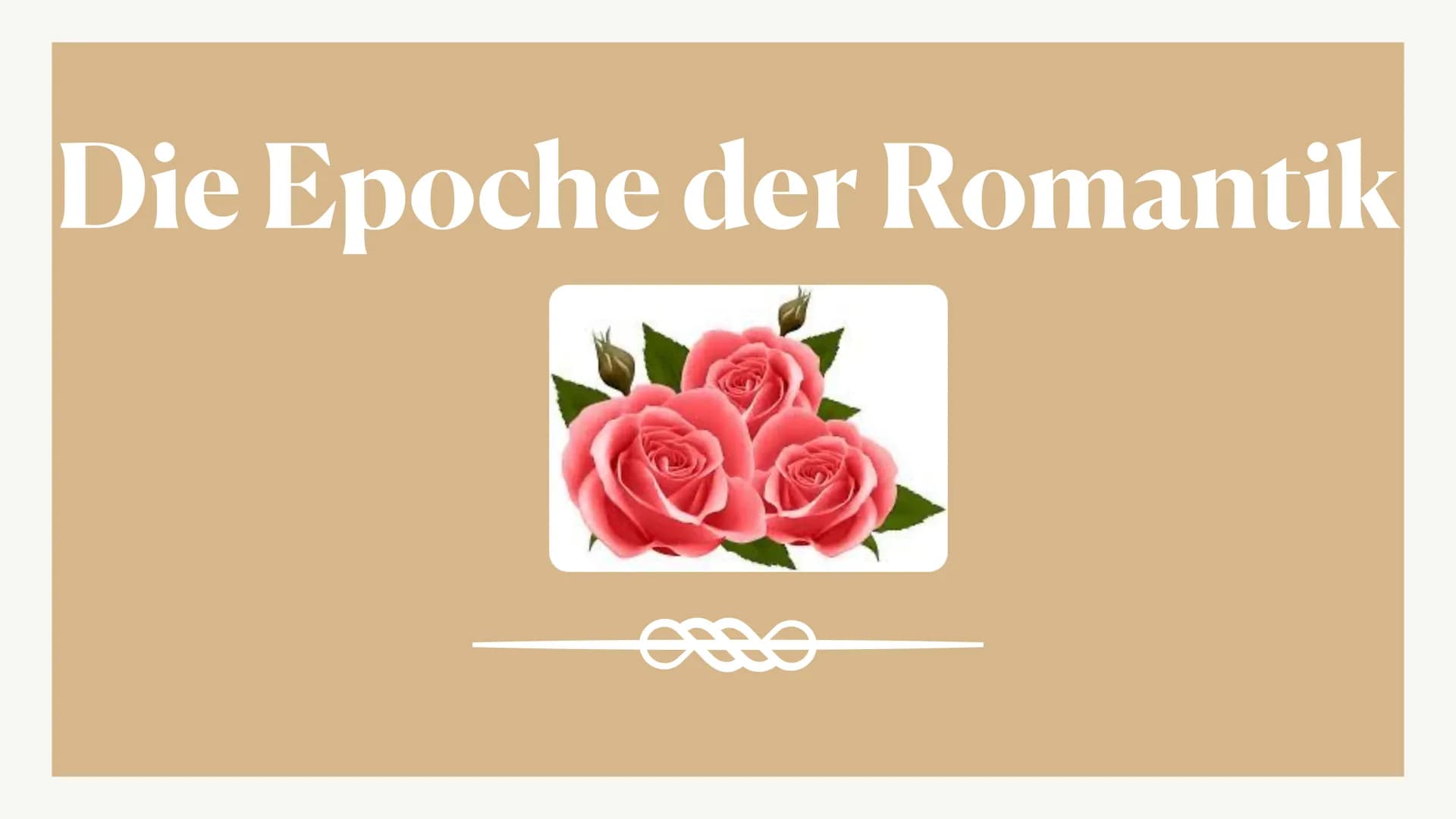 osso Die Epoche der Romantik ●
●
●
• Ziele der Autoren
●
• Merkmale und Motive
●
Definition Romantik
Allgemeingeschichtlicher Hintergrund
We