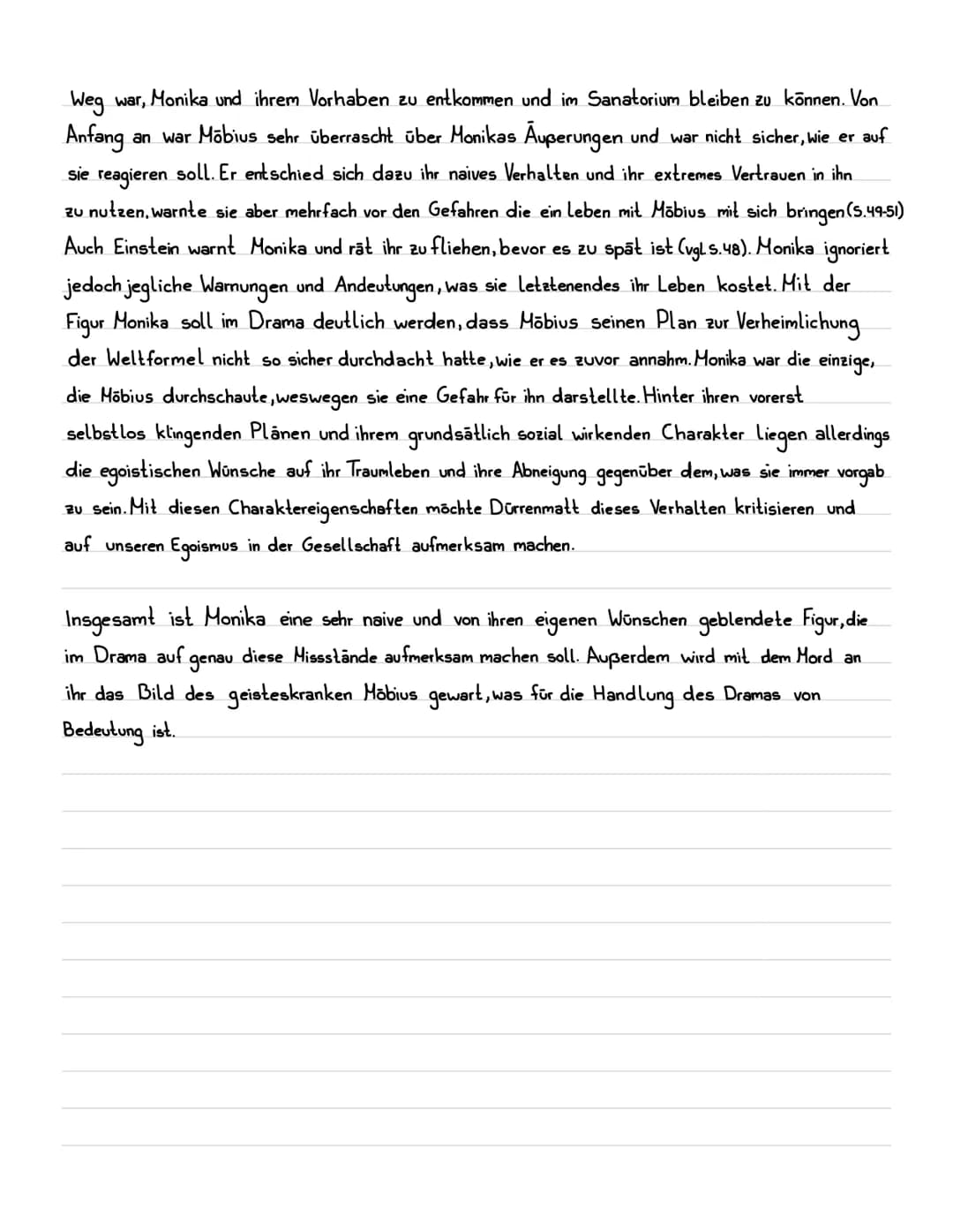 Charakterisierung Schwester Monika
Das Drama ,Die Physiker von Friedrich Dürrenmatt aus dem Jahr 1962 handelt von einem
Sanatorium und desse