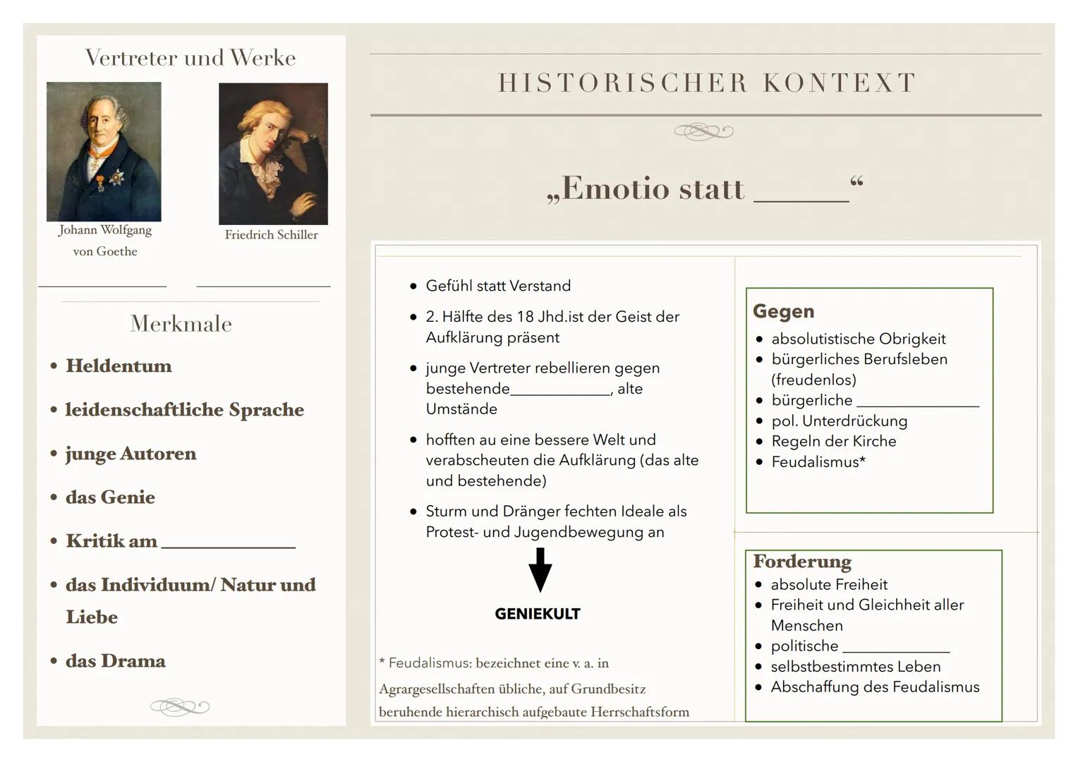 STURM UND DRANG
ES SCHLUG MEIN HERZ, GESCHWIND, ZU
PFERDE!
ES WAR GETAN FAST EH GEDACHT.
DER ABEND WIEGTE SCHON DIE ERDE,
UND AN DEN BERGEN 