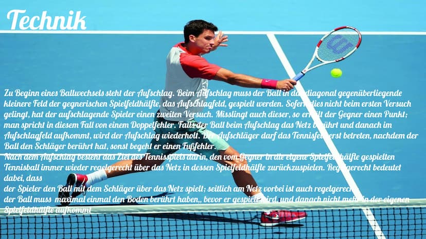 Tennis Gliederung:
• Geschichte
Technik & Schläge
• Regeln
• Spielfeld
• Einführungs Video
• Berühmte Tennisspieler
• Quiz
• Lösung
• Quelle