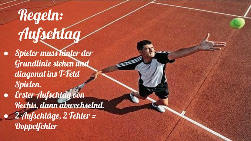 Tennis Gliederung:
• Geschichte
Technik & Schläge
• Regeln
• Spielfeld
• Einführungs Video
• Berühmte Tennisspieler
• Quiz
• Lösung
• Quelle