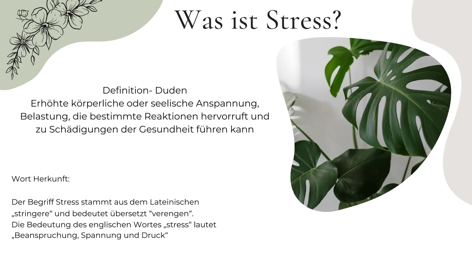 Stress
MENTALE
GESUNDHEIT Agenda
ΟΙ
02
03
04
05
об
Definition
Stressarten
Prositiver-, Negativerstress
Stressreaktion
Körperliche-, Emotiona