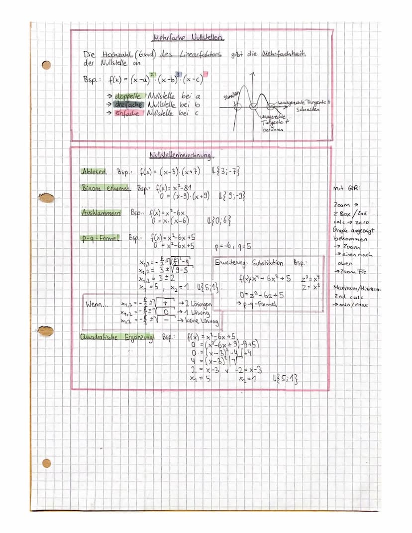 3
Funktionen
Funktion → Jede Funktion f(x) ordnet jedem genau einen
Funktionswert f(x)=y zu
Definitionsmenge (ID) » Menge aller x-Werte, den