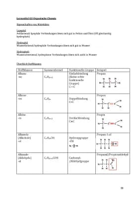 Know Organische Chemie - Funktionelle Gruppen und Reaktionsmechanismen  thumbnail