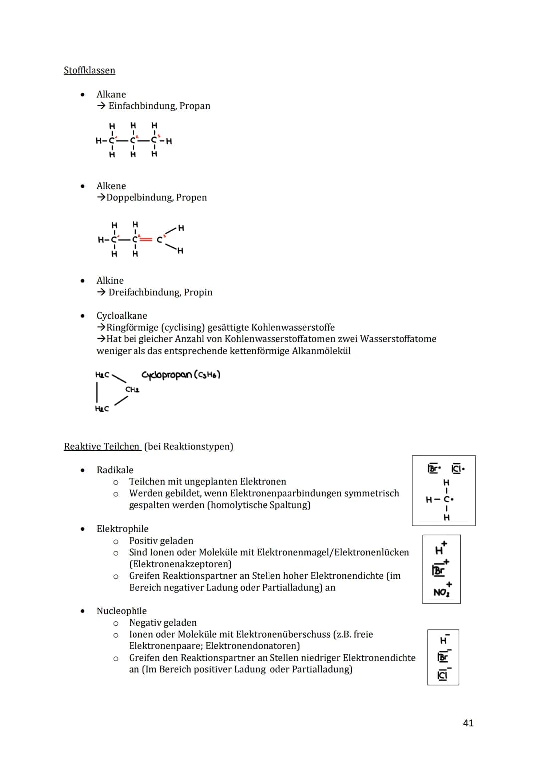 Lernzettel 03 Organische Chemie
Eigenschaften von Molekülen
Lipophil
Fettliebend; lipophile Verbindungen lösen sich gut in Fetten und Ölen (