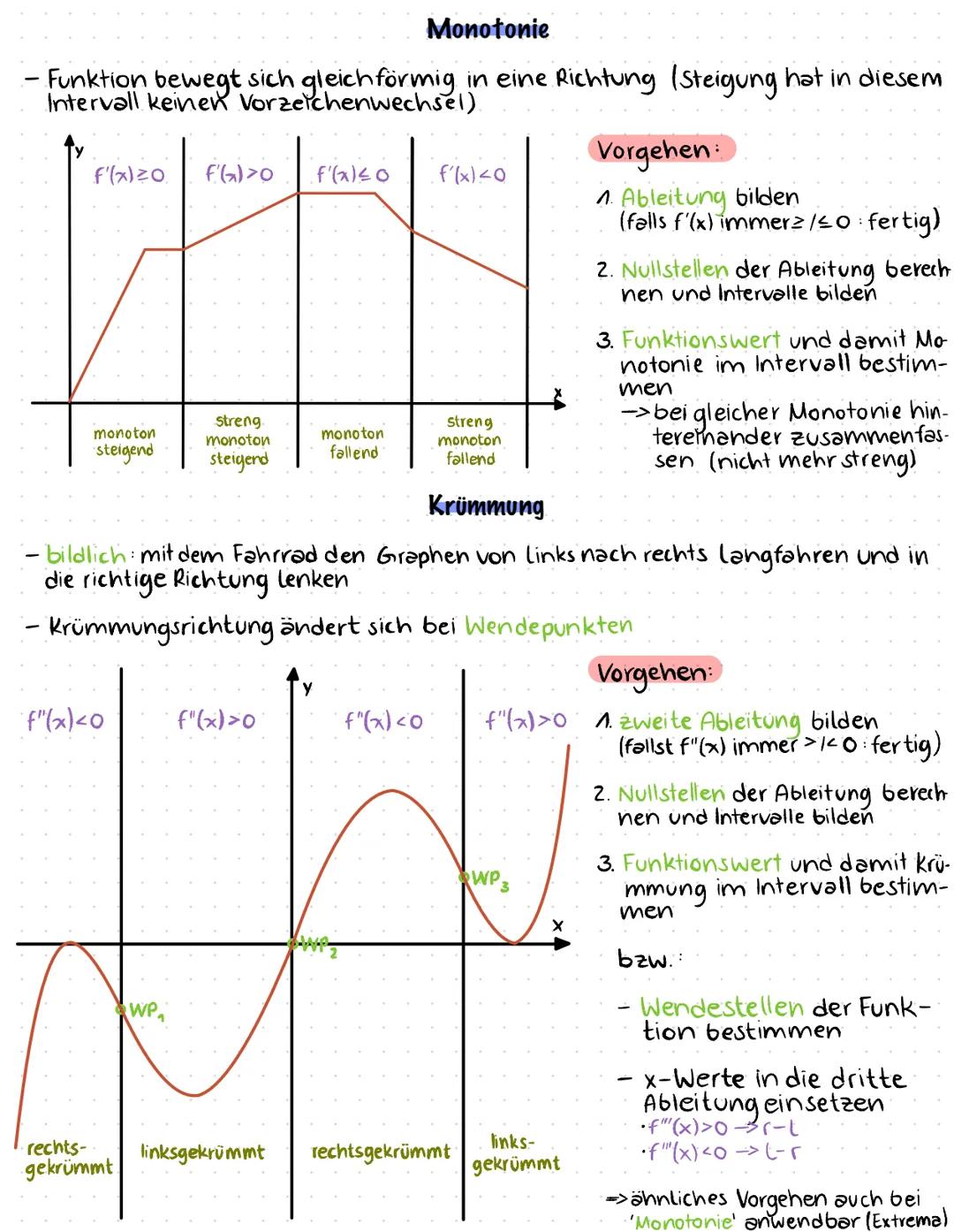 Analysis Ganzrationale Funktionen
- eine Funktion f(x)= anx² + an-^x^-^^ +...+ @₂x²³² + anx+.a. heißt Potenzfunktion / ganz-
rationale Funkt