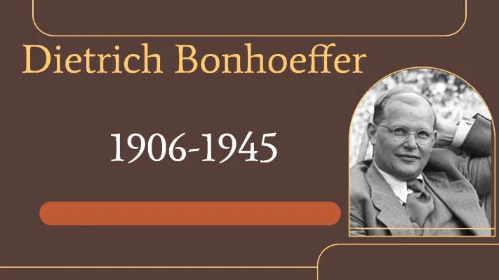 Know Dietrich Bonhoeffer- Widerstandskämpfer der NS-Zeit thumbnail