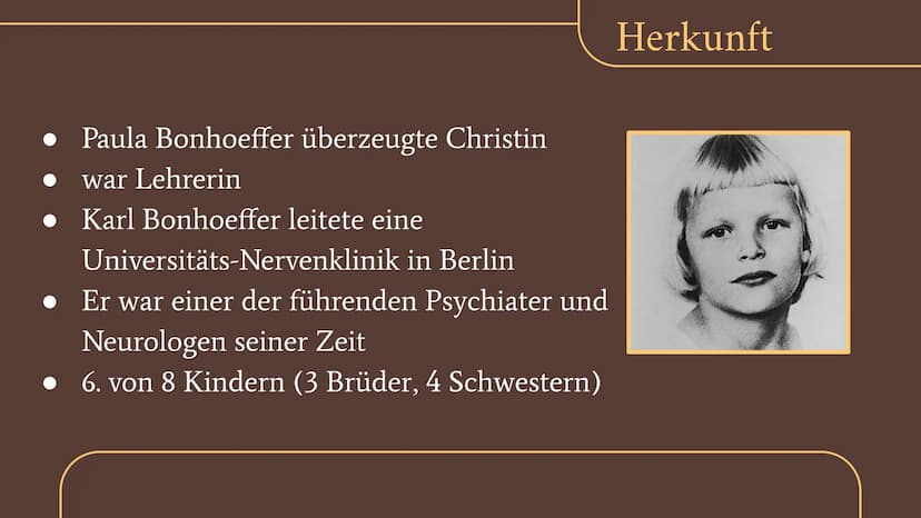 Dietrich Bonhoeffer
1906-1945 Inhaltsverzeichnis
Wer bin ich?
1.
2. Eckdaten
3. Herkunft & Familie
4. Kindheit & Jugend
5. Studium
6. Theolo