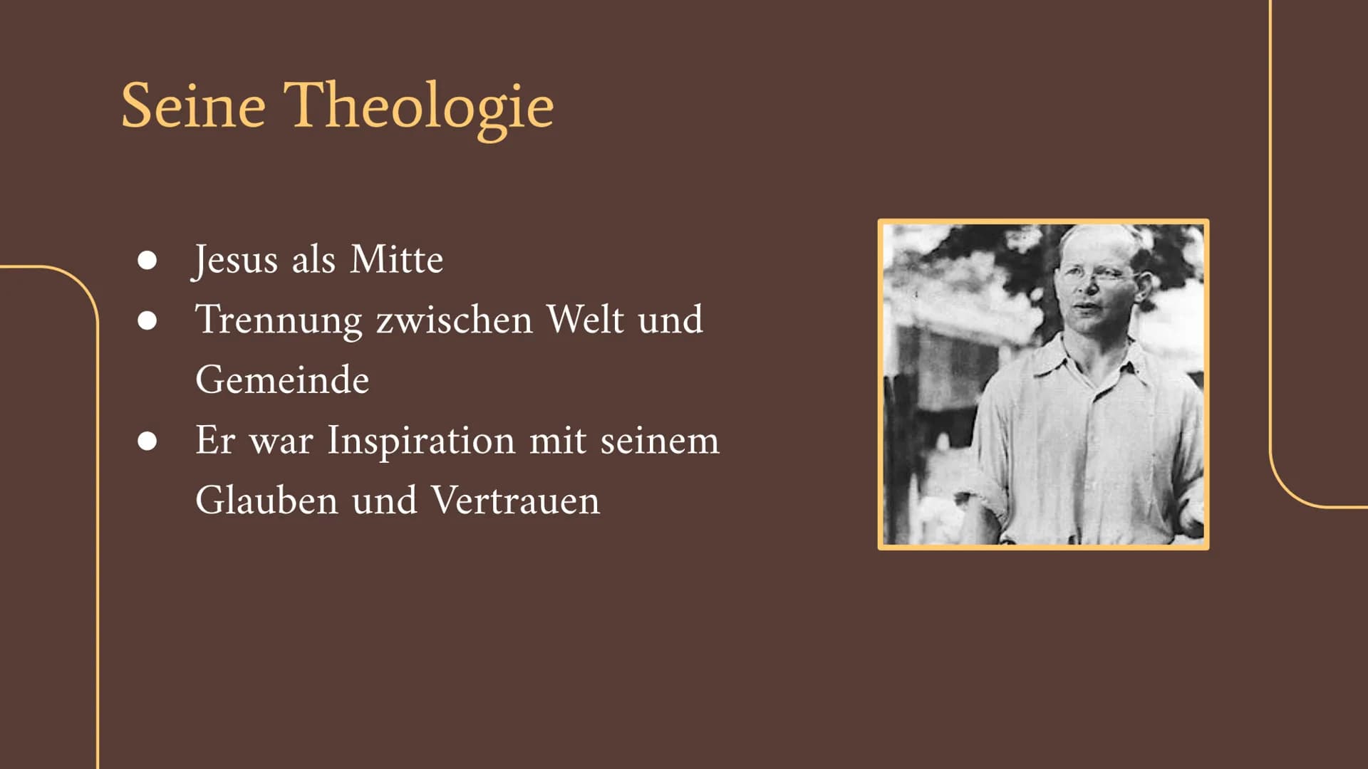 Dietrich Bonhoeffer
1906-1945 Inhaltsverzeichnis
Wer bin ich?
1.
2. Eckdaten
3. Herkunft & Familie
4. Kindheit & Jugend
5. Studium
6. Theolo