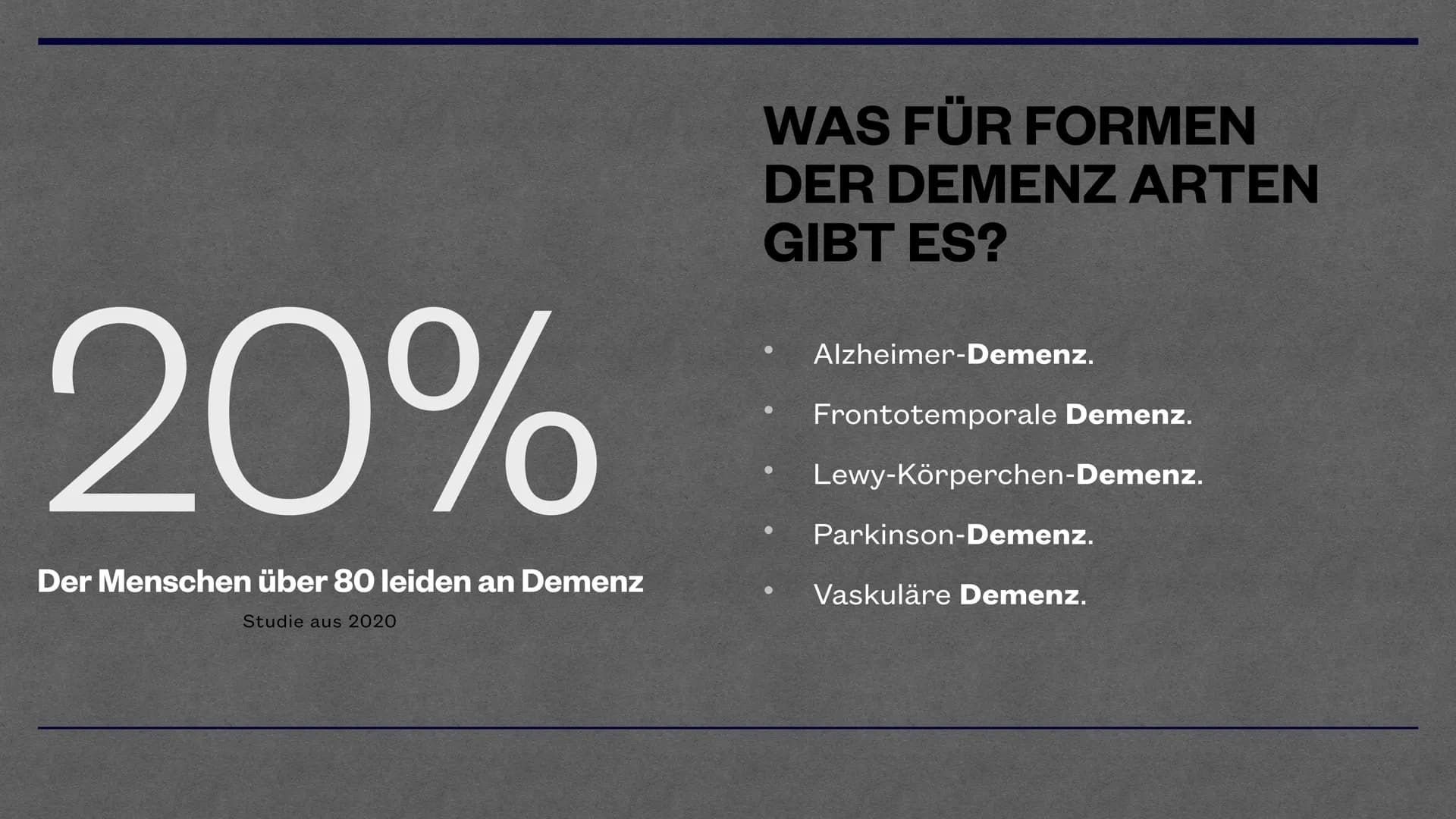 Demenz
MIRIAM& MATHILDE
*** Gliederung
●
●
●
Unterschiede Primäre und Sekundäre Demenz
• Welche Arten der Demenz gibt es?
●
●
●
●
Was bedeut