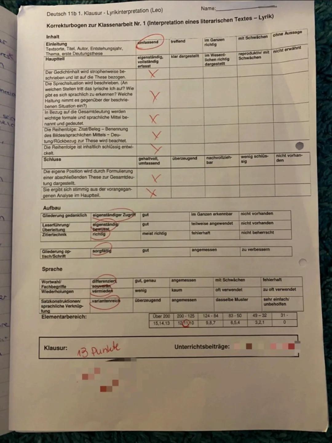 NICK
S
Deutsch 11
Aufgabenstellung:
Analysiert das Gedicht „Erstarrung" von Wilhelm Müller sowohl inhaltlich als auch sprach-
lich unter bes