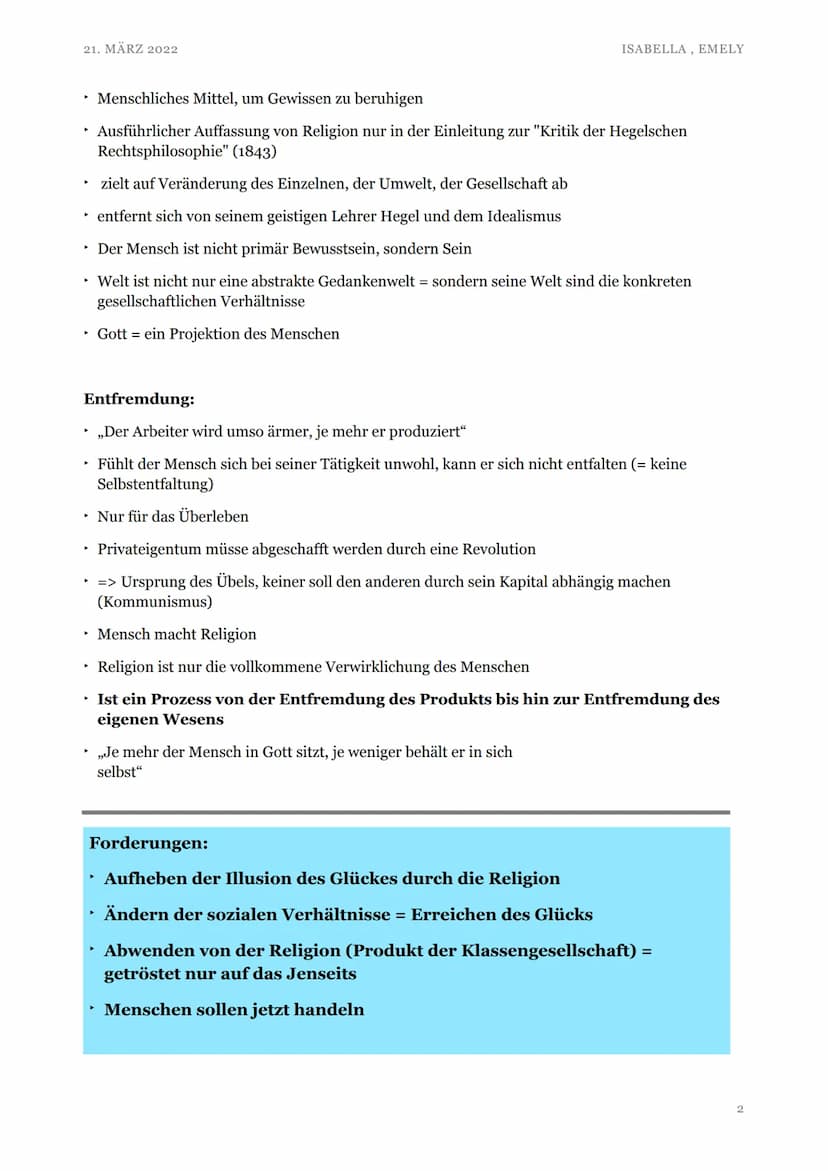 21. MÄRZ 2022
KARL MARX: KRITIK AN DER
RELIGION
Kurzbiographie:
Geb.: 05. Mai 1818 in Trier
▸ Kinder: 6
Religion: jüdisch, seit 1824 evangel