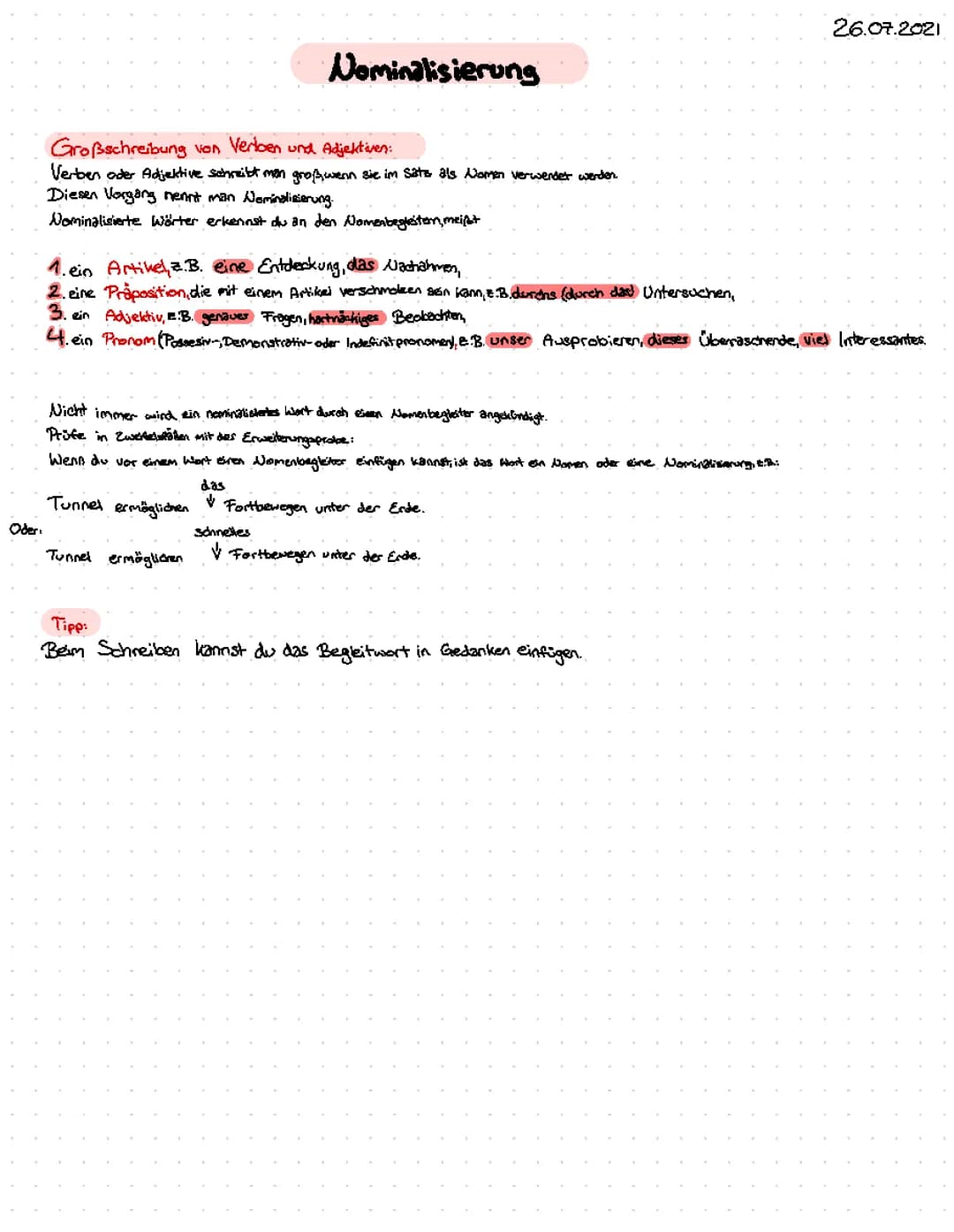 Nominalisierung