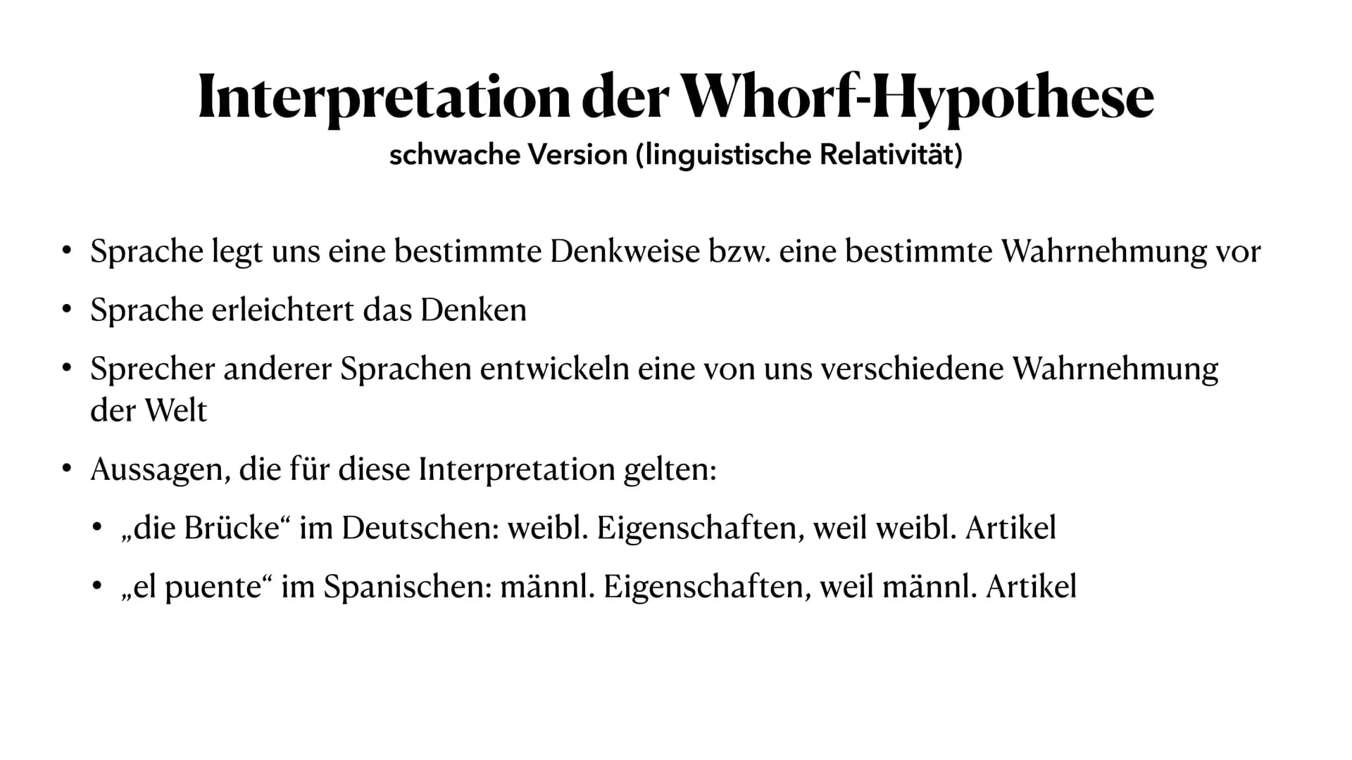 Sprache, Denken, Wirklichkeit
die verschiedenen Sprachtheorien
von Lea, Sophie, Denise und Nele ●
●
●
Inhalt
●
Zusammenfassung der Theorien 