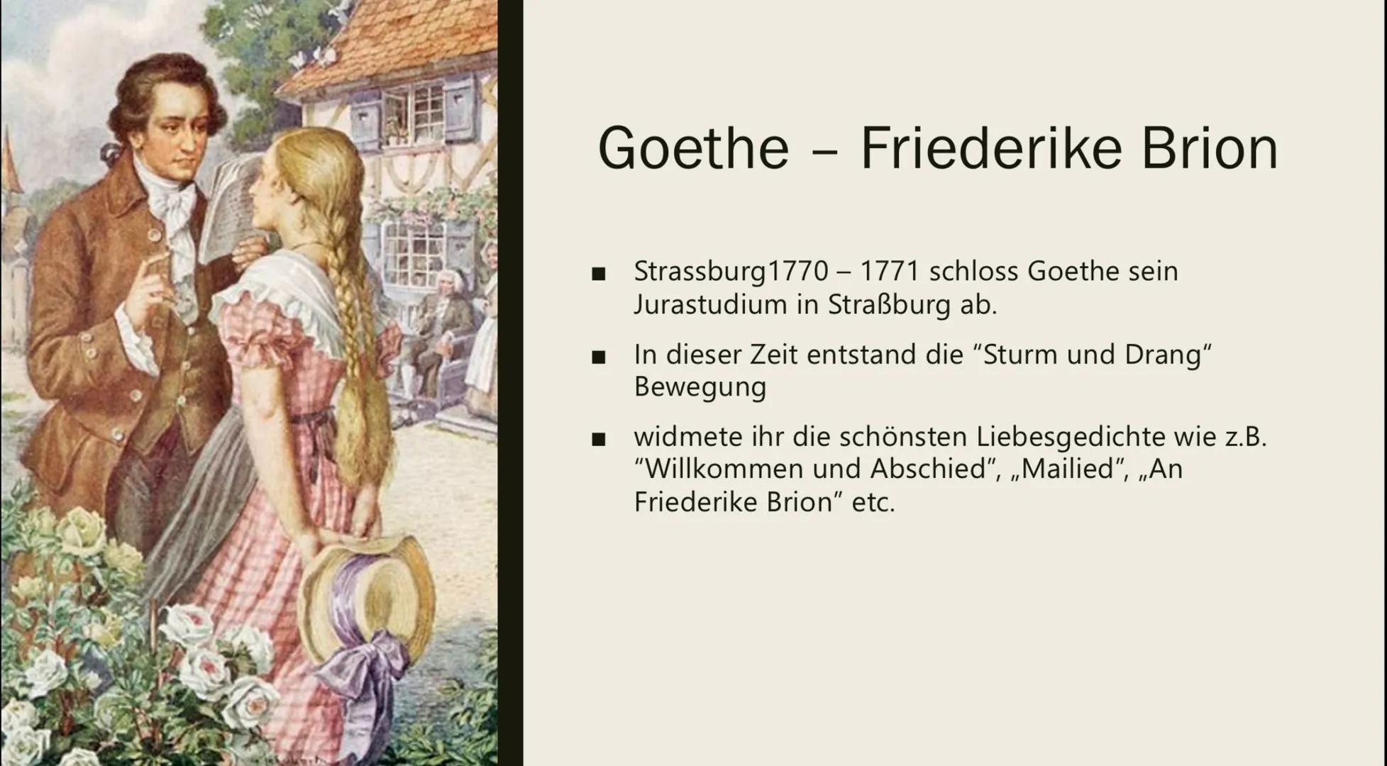 HERZ UND NATUR
Sturm und Drang Erlebnislyrik
Unter Johann Wolfgang von Goethe
■ Lyr. Ich bring persönliches Erlebnis zum
Ausdruck
Merkmale: 