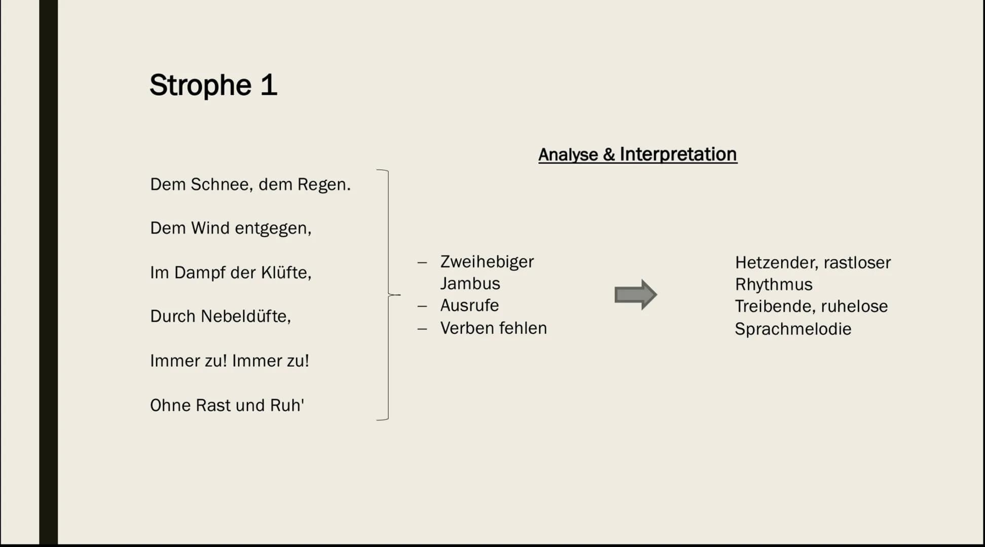 HERZ UND NATUR
Sturm und Drang Erlebnislyrik
Unter Johann Wolfgang von Goethe
■ Lyr. Ich bring persönliches Erlebnis zum
Ausdruck
Merkmale: 