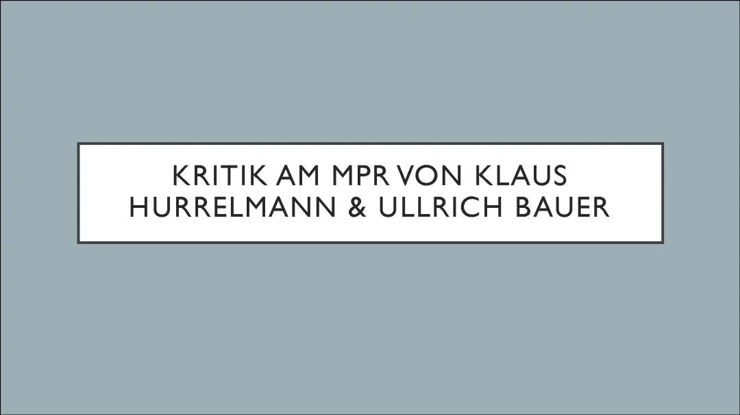 Hurrelmanns Theorie und das Modell der produktiven Realitätsverarbeitung leicht erklärt