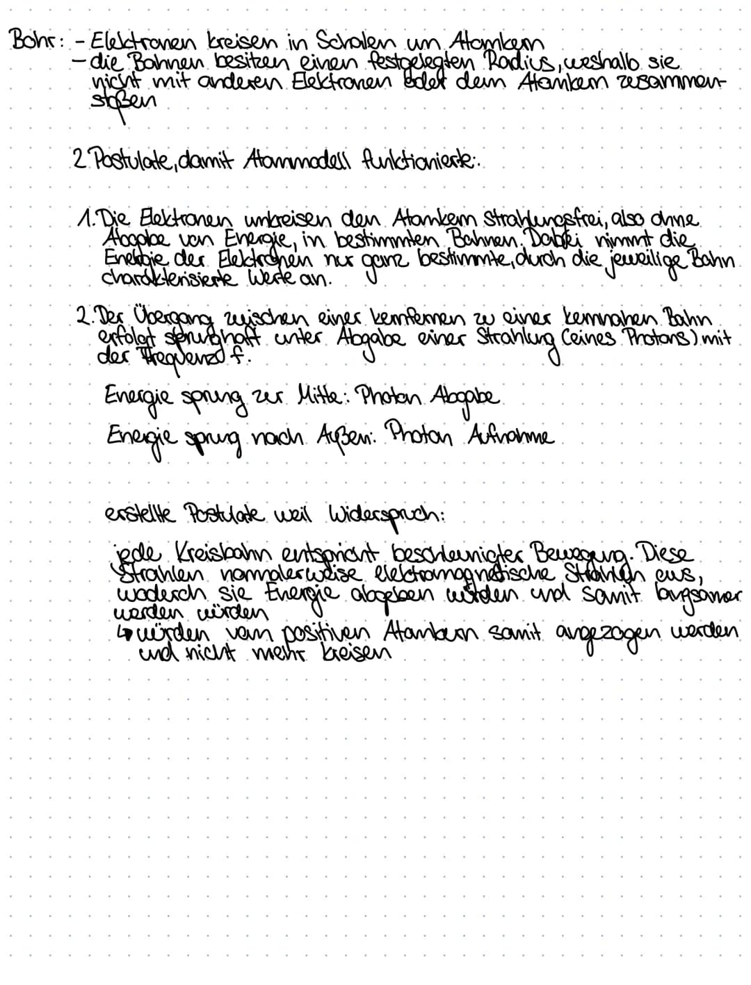 Atommodelle:
Physik
Thomson: -Atame enthalten negative Teilchen; Elektronen
-Alame sind nicht die kleinsten Einheiten.
-Atome sind teilbar
A