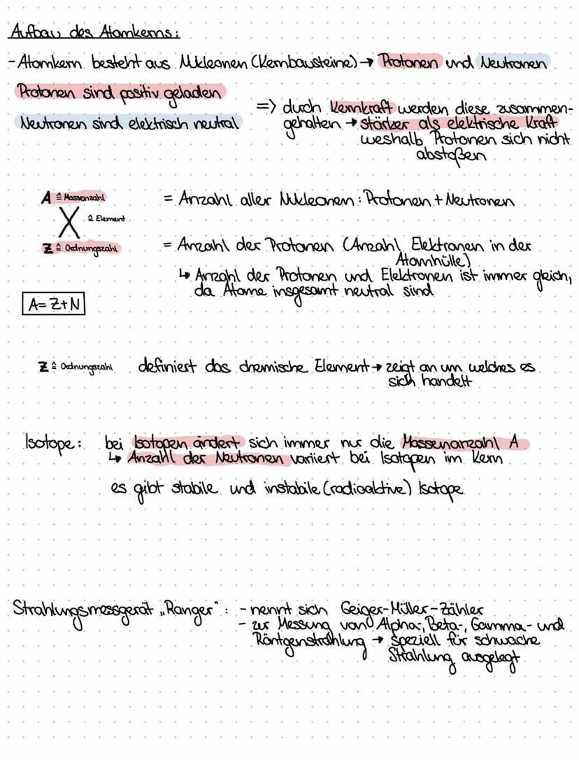 Atommodelle:
Physik
Thomson: -Atame enthalten negative Teilchen; Elektronen
-Alame sind nicht die kleinsten Einheiten.
-Atome sind teilbar
A
