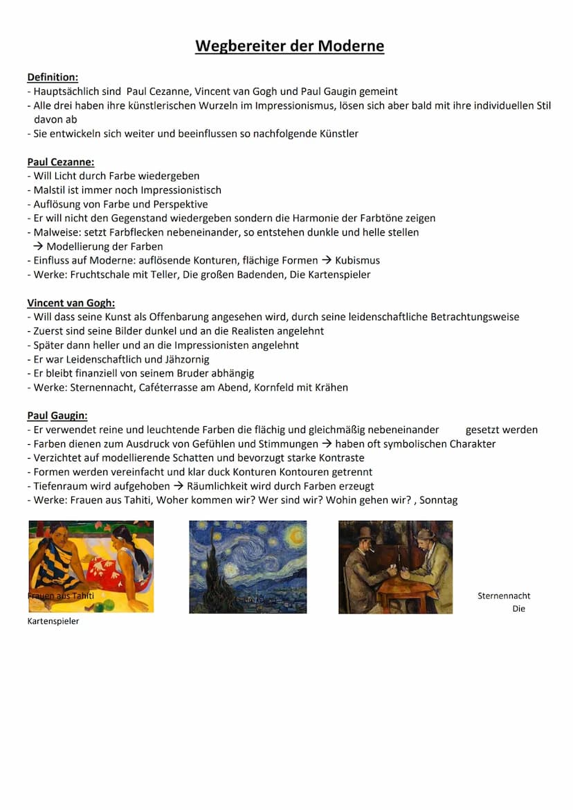 Impressionismus
Die Epoche des Impressionismus:
Der Begriff Impressionismus leitet sich von dem lateinischen Wort ,,impressio" ab, was Eindr