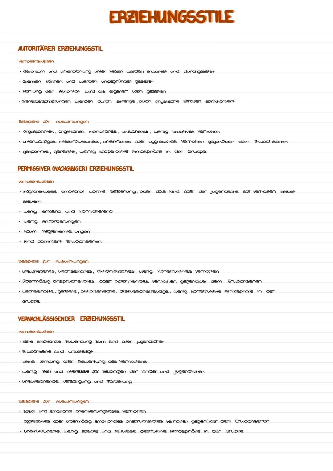 AUTORITÄRER ERZIEHUNGSSTIL
vernattensweisen
• Gehorsam und unterordnung unter Regeln werden erwartet und durchgesetzt
• Grenzen können und w