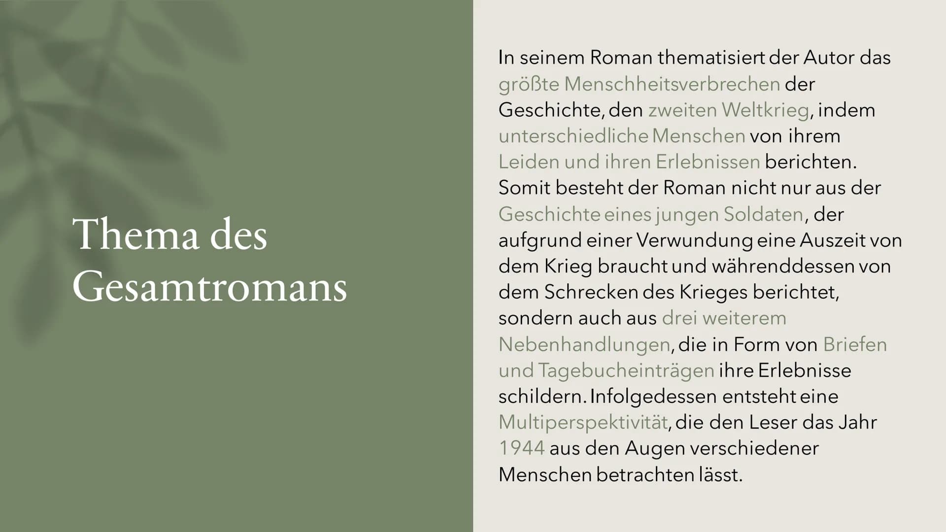 Unter uch Diacheniwallu
ROMAN
HANSER
Von Asli Aydin und Sude Kilinc
Unter der
Drachenwand
Essenzielle Inhaltsbereiche
des Gesamtwerkes Thema