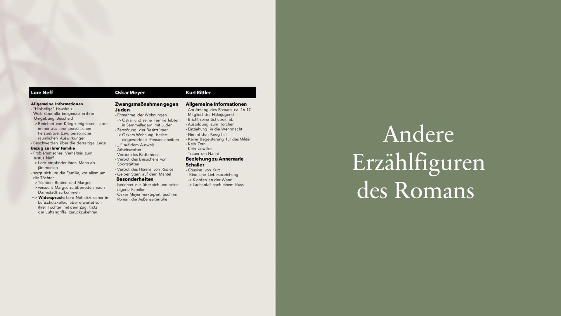 Unter uch Diacheniwallu
ROMAN
HANSER
Von Asli Aydin und Sude Kilinc
Unter der
Drachenwand
Essenzielle Inhaltsbereiche
des Gesamtwerkes Thema