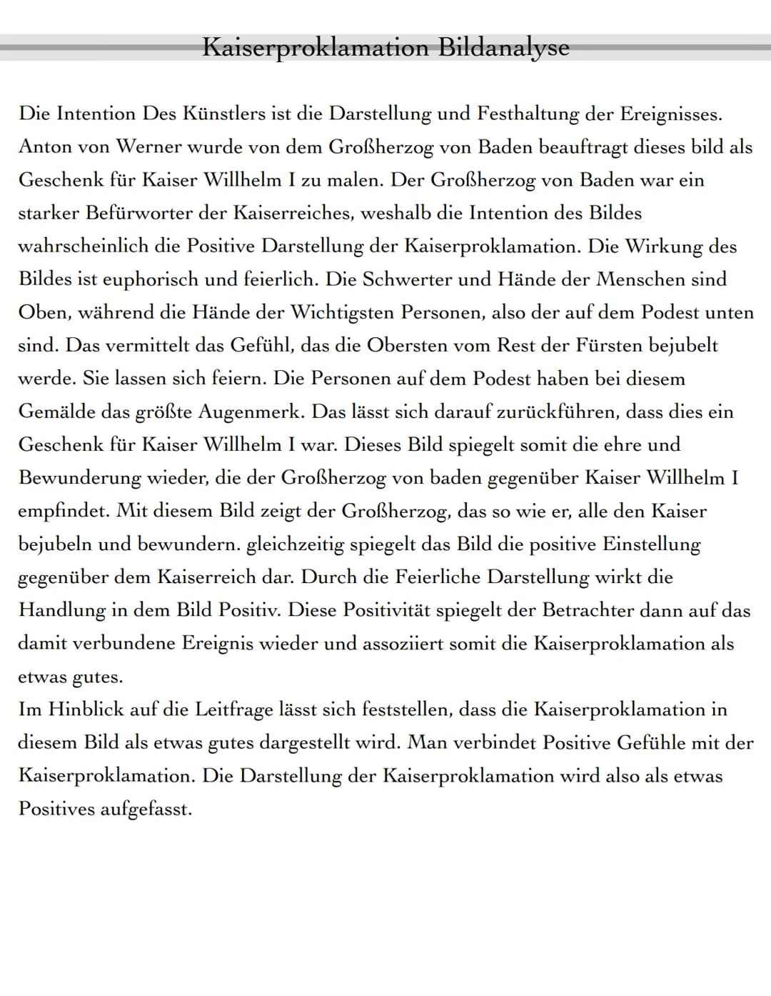 Kaiser Willhelm I
Friedrich I von Bade
Kaiserproklamation Bildanalyse
Kronprinz Friedrich
Fürst Otto von Bismark
SHACHA
Helmut von Moltke Ka