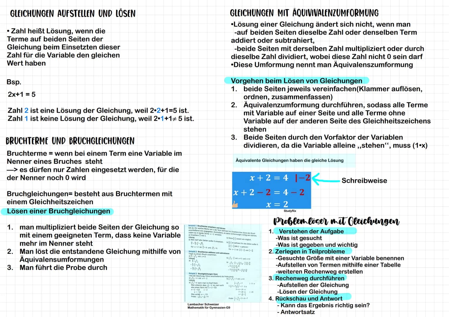 TERME MIT EINER VARIABLEN
für die Variable x könnte eine Zahl eingesetzt werden
-> Man kann dann den zu dieser Zahl gehörigen Wert des Terms