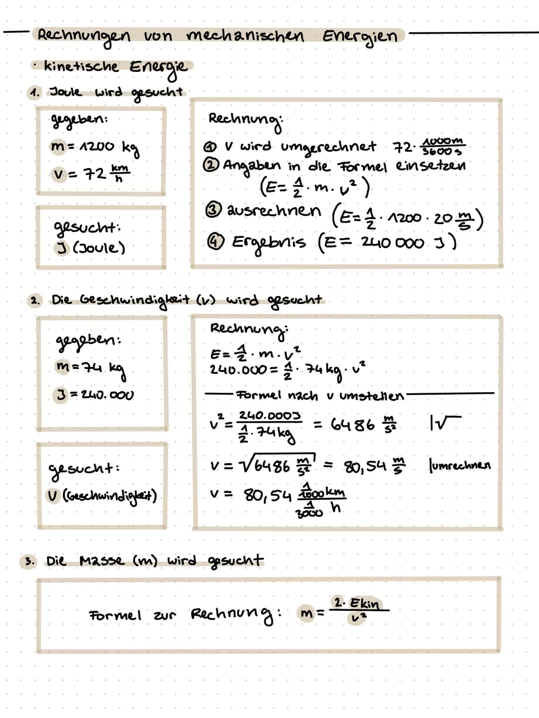 Physik-Lernzettel
Themen der Klassenarbeit
Energieformen (1. oder 2. Stunde).
- Energieumwandlung und Energieentwertung inkl. diverser Beisp