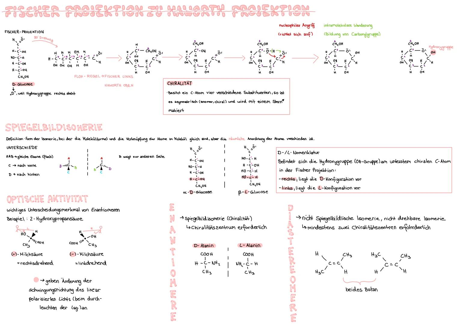 Definition: Verbindungen aus Kohlenstoff, Wasserstoff und Sauerstoff.
↳ Formel Cx (H₂O)y
Hydrat
↳bestehen aus jeweils nur einem Zuckerbauste