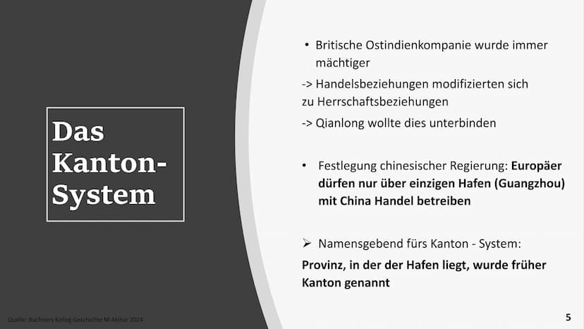 Die Opiumkriege
2. Semester: China und die imperialistischen Mächte
Pauline und Jojo Gliederung
Ausgangskonflikte
➤ Das Kanton-System
➤ Der 