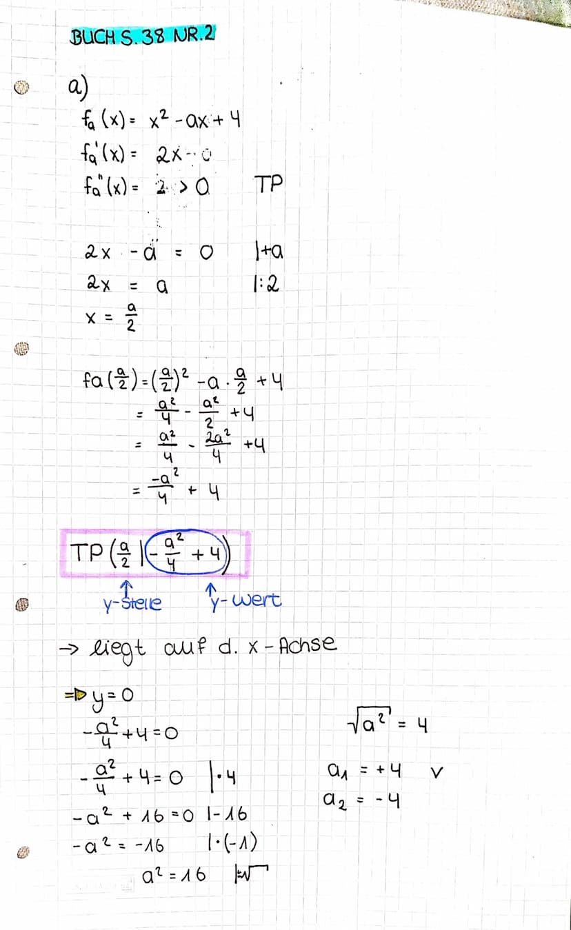 Suktionenscharen
unfersuchen
→Funktionsterm mit einer weiteren
Variabel D Parameter
X
→ Abgeleitet wird weiterhin noch
da clie Variabel als 