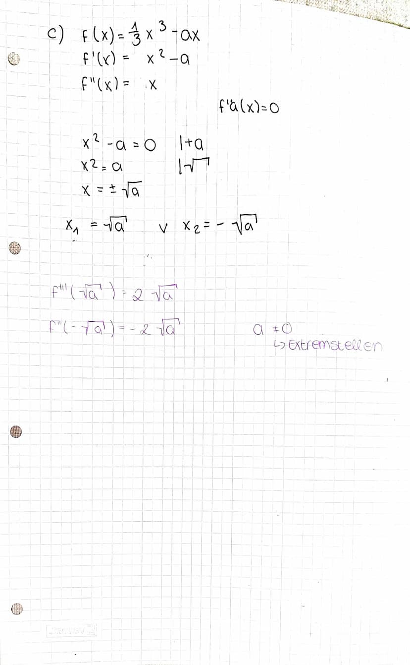 Suktionenscharen
unfersuchen
→Funktionsterm mit einer weiteren
Variabel D Parameter
X
→ Abgeleitet wird weiterhin noch
da clie Variabel als 