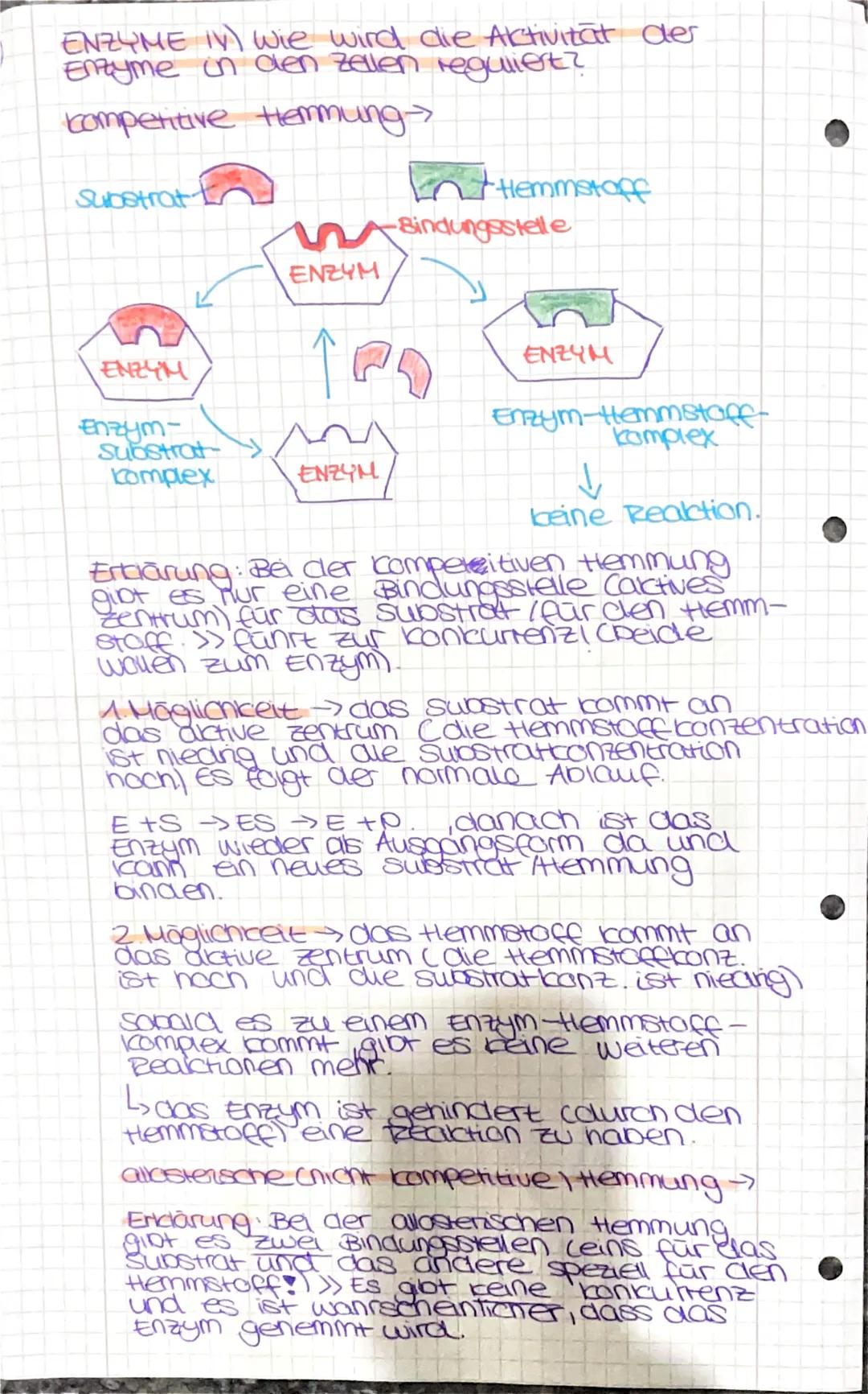 Temperaturabhängigkett Das optimum
liegt bei vielen Enzymen zwi. 30-45°C.

L↳ wenn die optimale Temperatur nicht
engenallen ist, ist die Tei