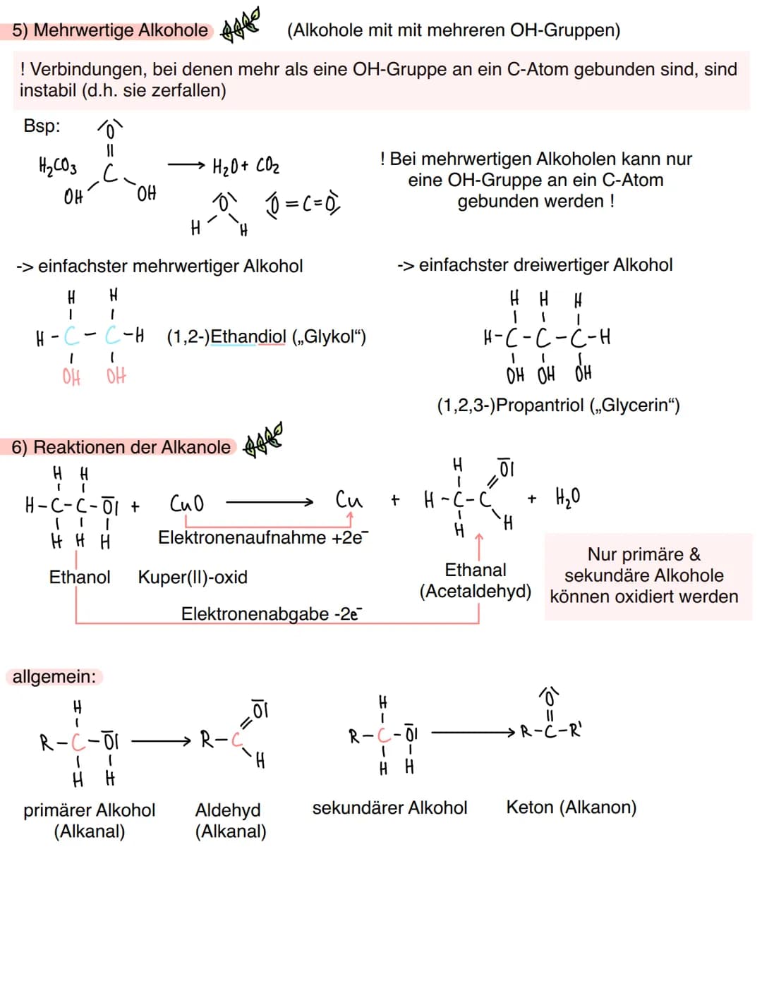 Alkanale 1 Alkohole
1) homologe Reihe
Methanol C₂H₂O/C₂H₂OH
Ethanol
C₂H6O / C₂HOH
Propanol C₂H₂O
Butanol
C₂H₂O
Pentanol CHO
Hexanol
CHO
Hept