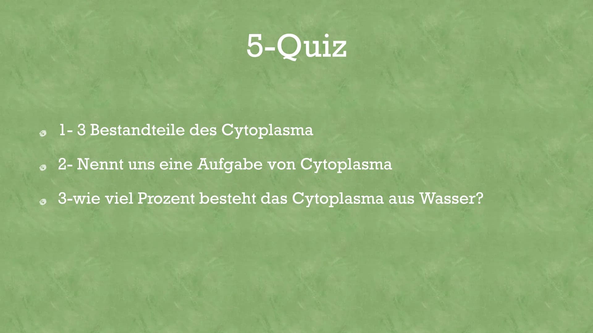 aytoplasma
Was ist Cytoplasma
Das gytoplasma ist die Flüssige Grundsubstanz innerhalb line selle,
also besser gesagt innerhalb der Zellmem b