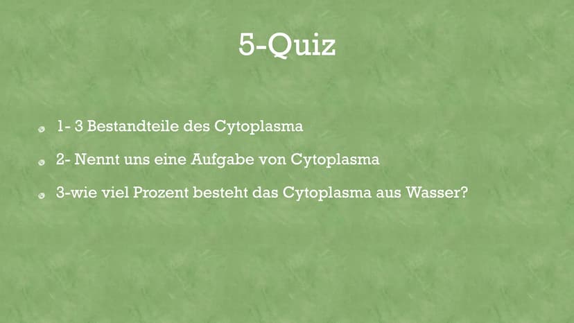aytoplasma
Was ist Cytoplasma
Das gytoplasma ist die Flüssige Grundsubstanz innerhalb line selle,
also besser gesagt innerhalb der Zellmem b
