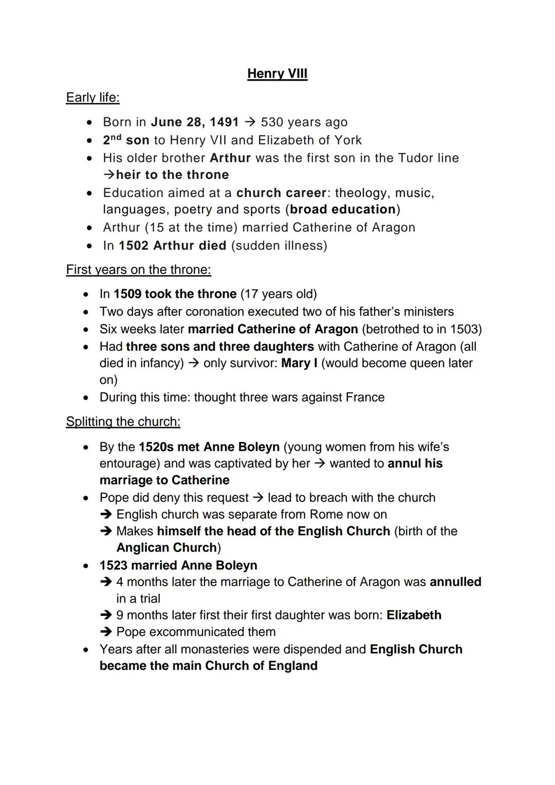 All About Henry VIII: His Wives, Children, and the Church of England