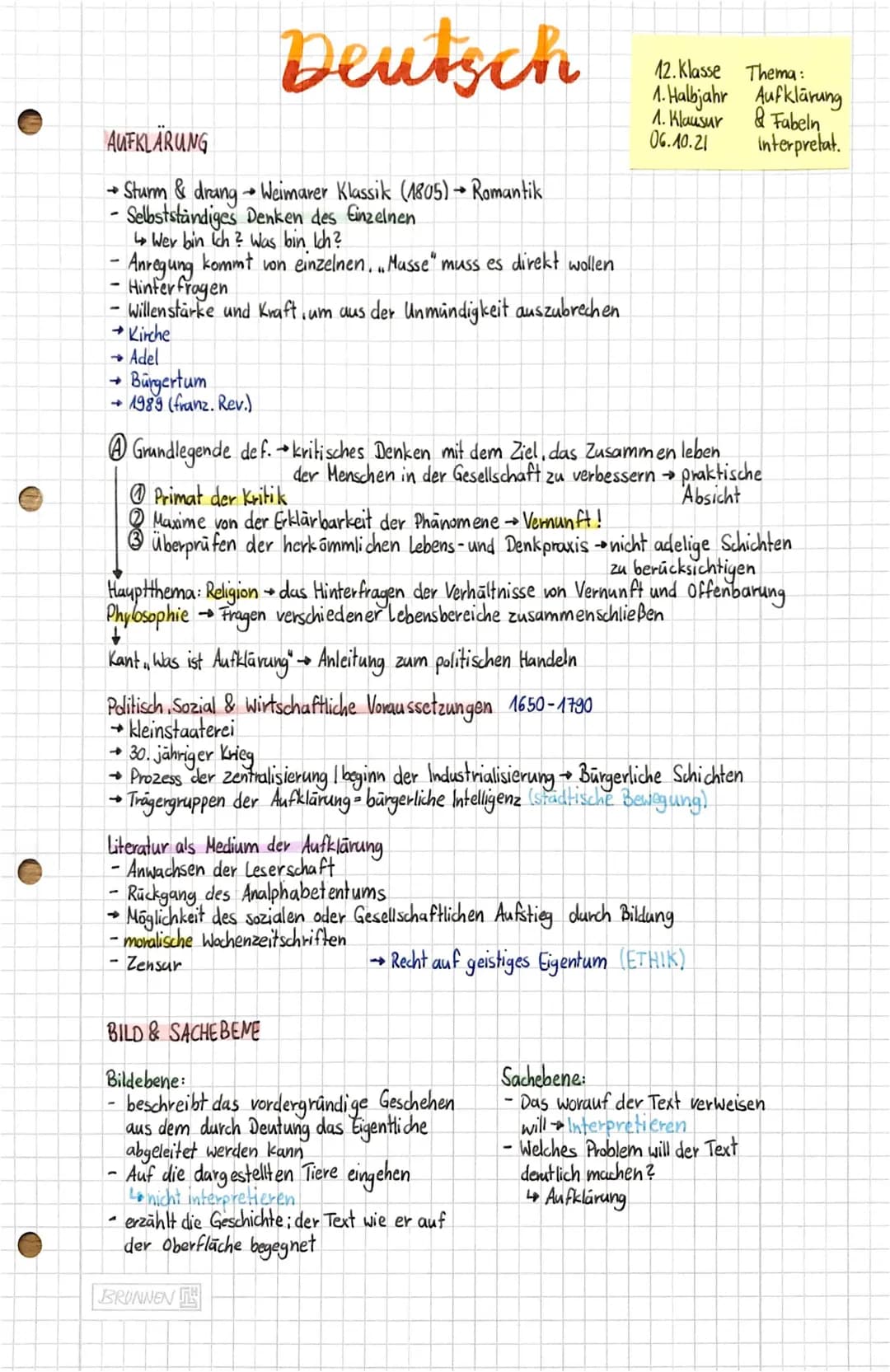 Fabeln der Aufklärung: Beispiele, Interpretation und Klausur-Tipps